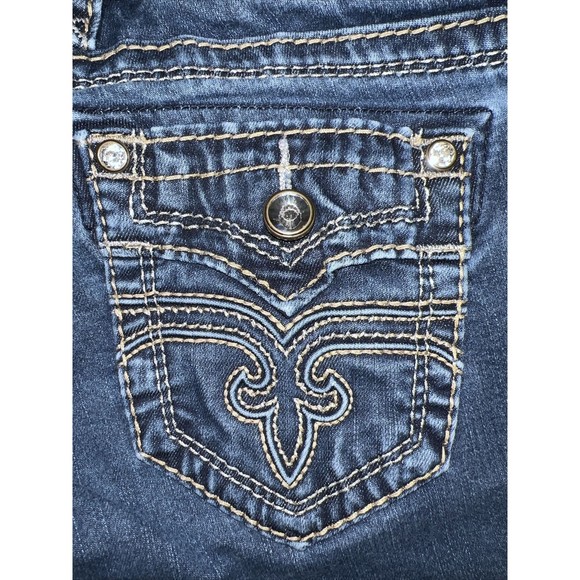 Rock Revival Alivia Skinny Button Pocket Denim Jeans-Women's Size 26x31 - Picture 3 of 16